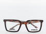 Brown eyeglasses with 'Design Montreal' and 'Aftersang' branding on a white background
