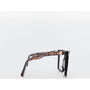 Glasses with a tortoiseshell frame on a white background