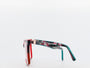 red and black frame on a white background