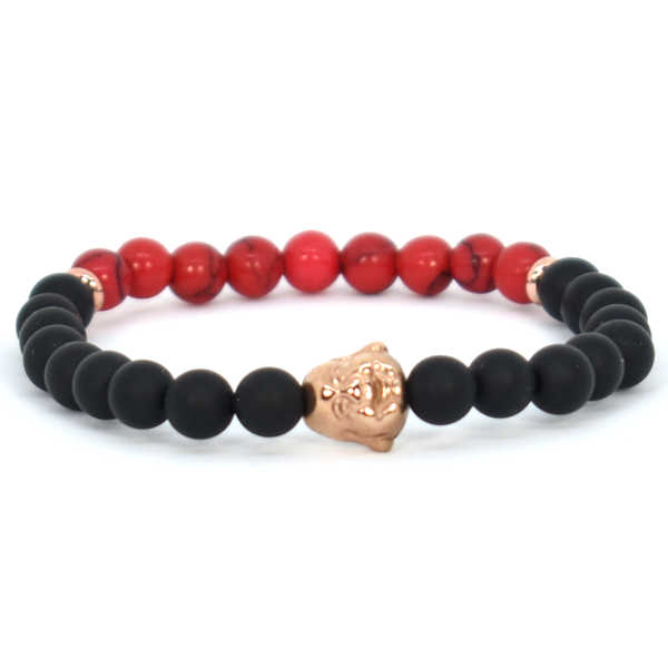 Red and Black Lumberjack men bracelet