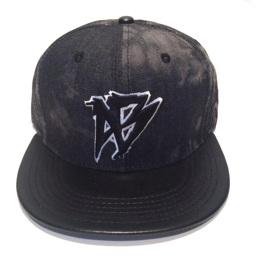 Snap-Back Acid Wash Black Leather - Afterbang Eyewear Sale & Fashion Accessories Sale