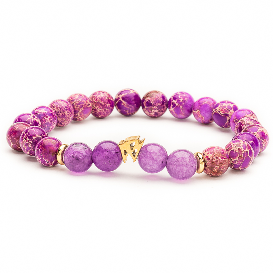 Purple and gold Dame bracelet