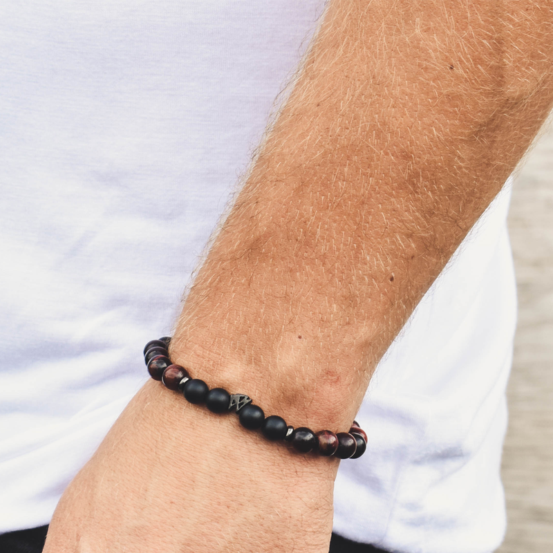 Lifestyle brown and black Emblem bracelet