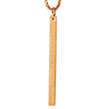 Gold stainless steel monument necklace