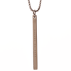 Silver stainless steel Monument necklace