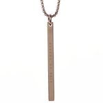 Silver stainless steel Monument necklace