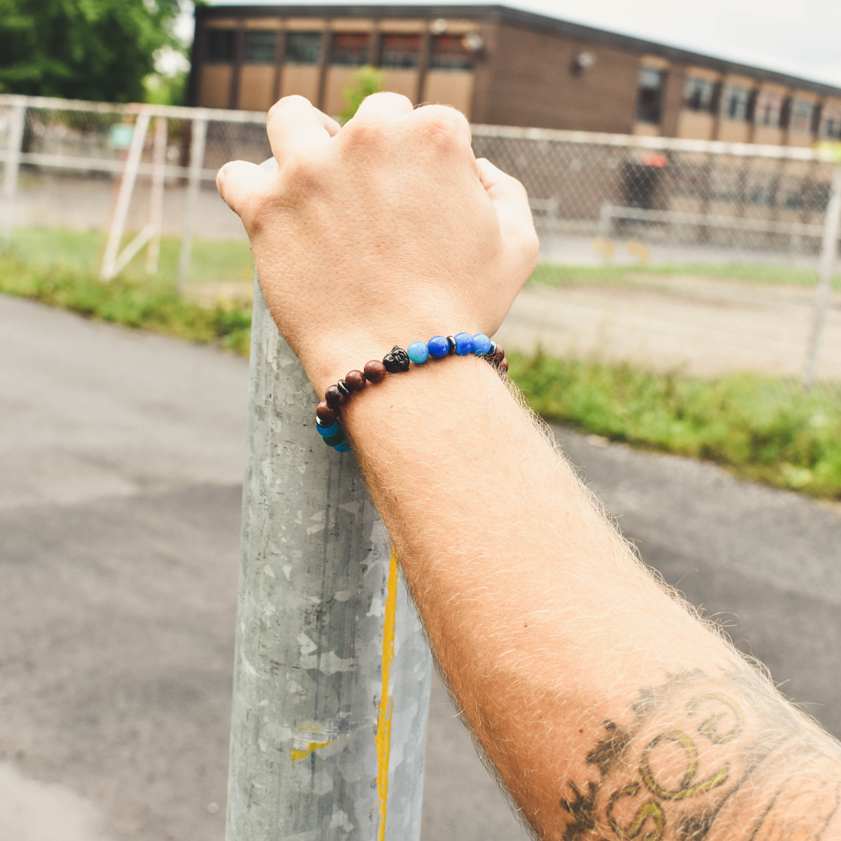 Lifestyle brown and blue Pacific bracelet
